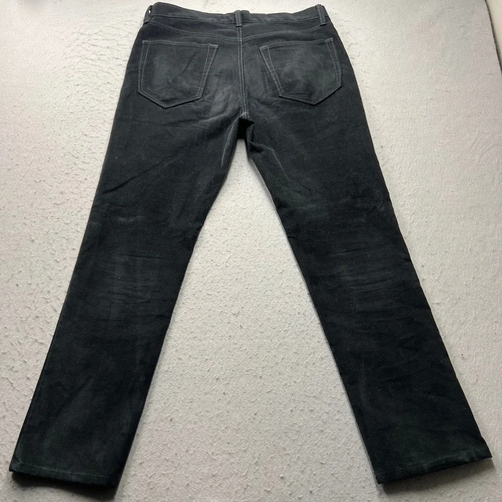 Banana Republic Traveler Corduroy Pants Mens 32x30 Black Slim Fit Stretch Cords